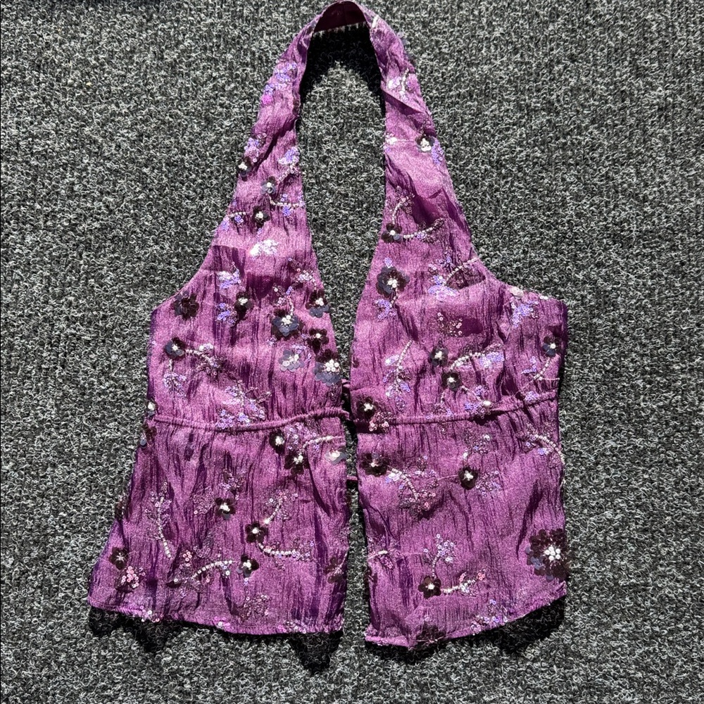 Nellie Beaded Halter Tank Top